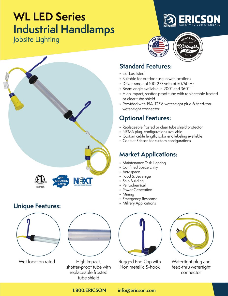 JPEG L1000853 - ERICSON WL Series Linear LED Worklights