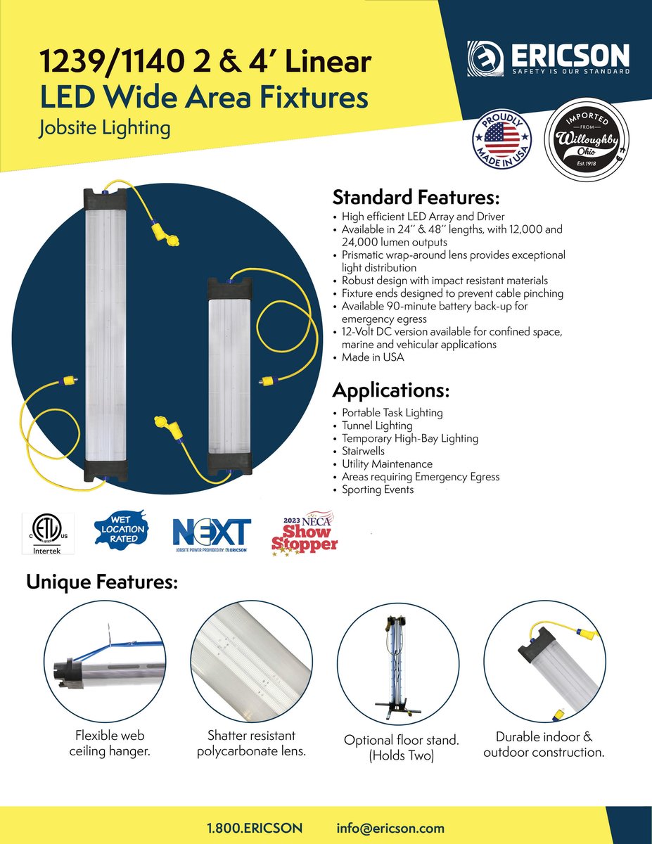 JPEG L1000871 - Ericson 1140 & 1239 LED Linear Wide Area Fixtures