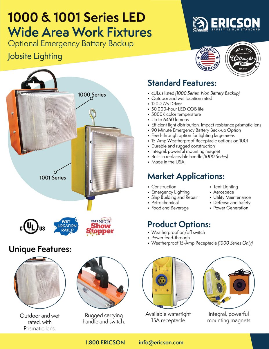 JPEG L1000872 - Ericson 1000 & 1001 Series LED Magnectic Mount Canopy Fixtures