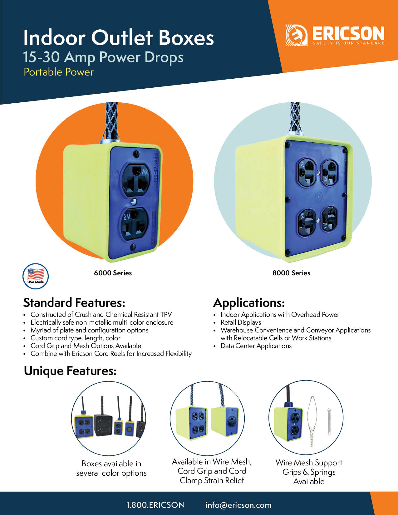 L1000852 - Ericson Indoor Factory Assembled Power Box Drops