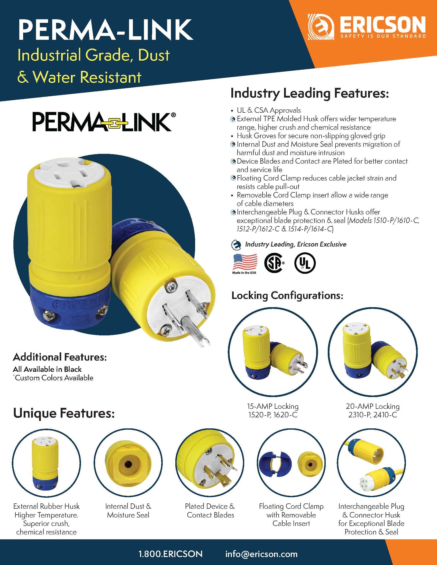 L1000879 - Ericson Perma-Link 15-30 AMP Plugs and Connectors
